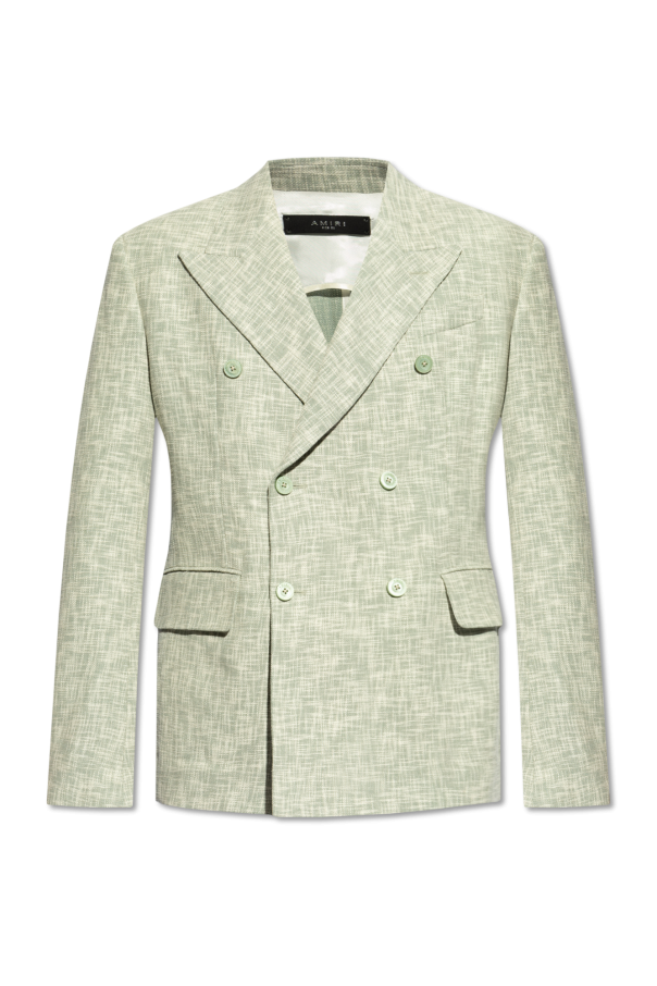 Green Double breasted blazer Amiri Howick Tailored Haven Slim Fit Tonic Suit Jacket SchaferandweinerShops Canada